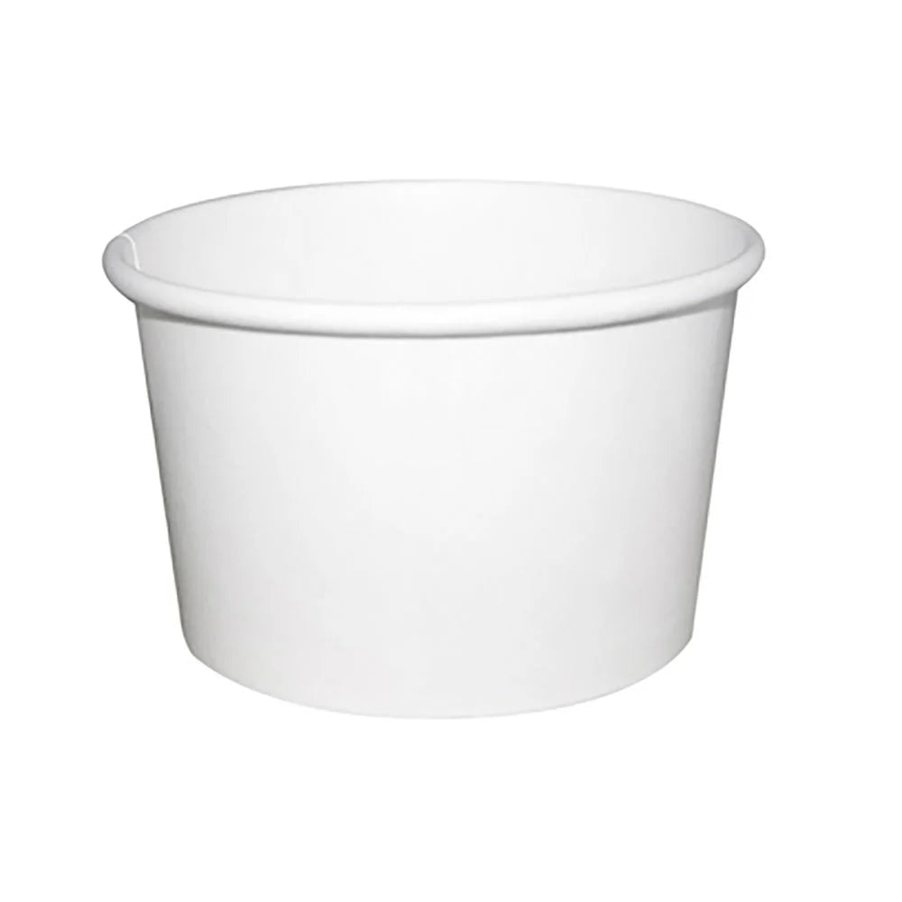 4oz Ice Cream Cups Plain White