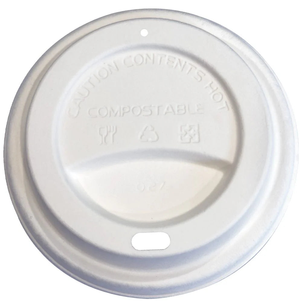 90mm Coffee Lids Sugar Cane (Open No Lid)