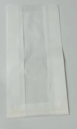 Glass Line Satchel white bag 24cm x 11.5cm 5cm gusset 3000's